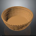 Orange Woven Basket For Home Daily Use As Practical Living Supplies