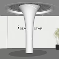 Special-shaped pillar modeling column decorative column water corrugated ceiling 3d model