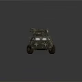 Armored Military Vehicle With Camouflage Paint Turret Protective Armor And Six Wheel Drive