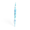 Stylish Blue Gradient Texture Long Striped Decorative Ornament For Home Interior