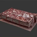 Metal Dumpster Filled With Construction Debris Rubble And Bricks Number NO 232486