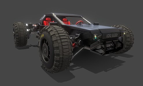 Sci-fi buggy 3d model