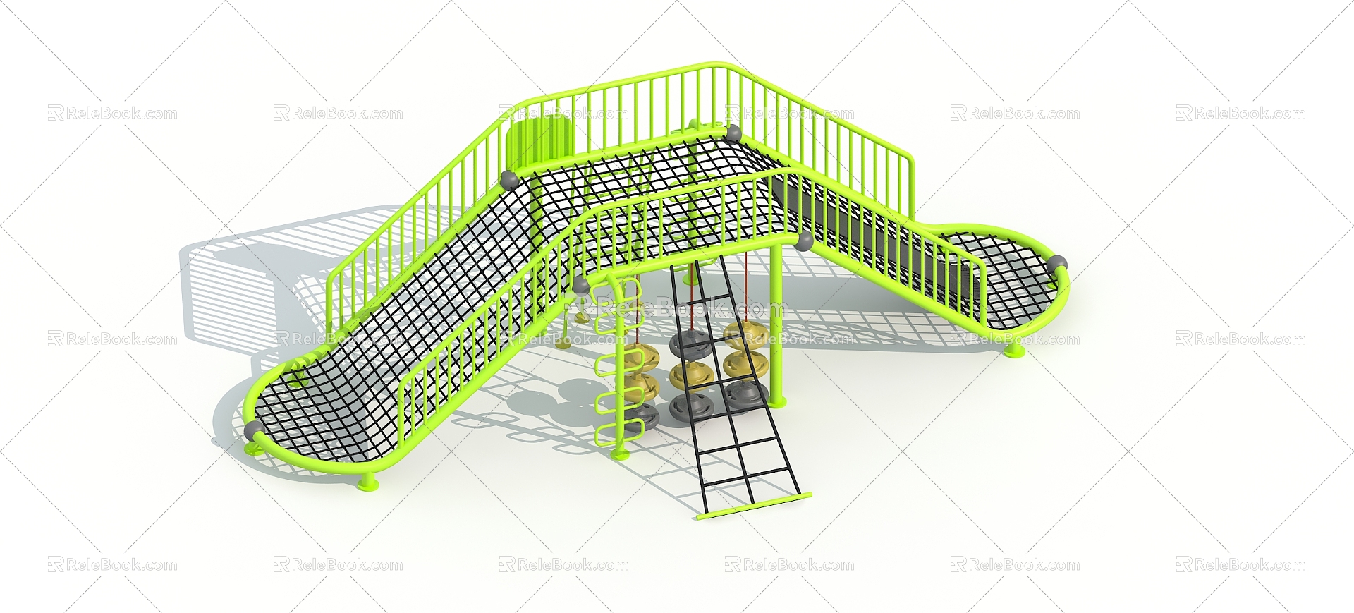 Modern slide children's play equipment model