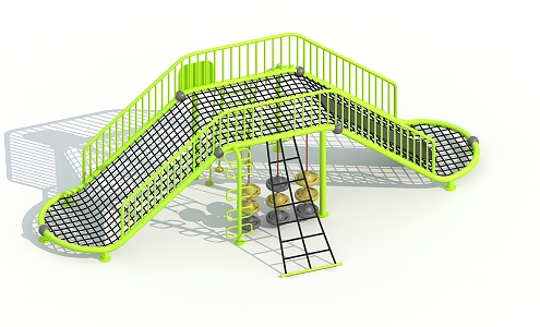 Modern slide children's play equipment 3d model