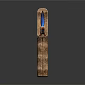 Open Metallic Lighter with Blue Flame and Vintage Design for Daily Household Use