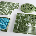 Creative Maze Playground Equipment With Various Shapes Colorful Structures And Fun Designs