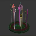 modern weapon cold weapon 3d model