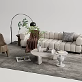 Modern Sofa Coffee Table Combination Sofa Coffee Table 3d model