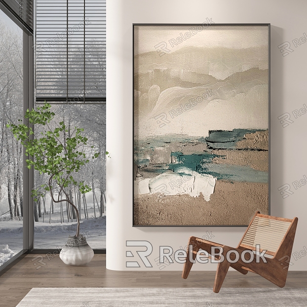 Modern abstract painting decorative painting model