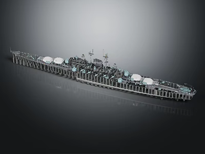 Modern Water Transport Vessel With Deck Hull And Mast Structure Features 3d model