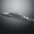 Modern Water Transport Vessel With Deck Hull And Mast Structure Features 3d model