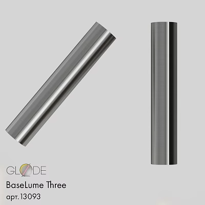 GLADE Contemporary Wall Light With Silver Stainless Steel Brushed Finish and Sleek Design 3d model