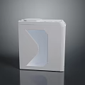 White Computer Case With Transparent Side Panel Modern Minimalist Design For PC Build