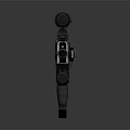 Modern Tactical Assault Rifle With Black And Tan Finish Attached Scope And Tactical Magazine