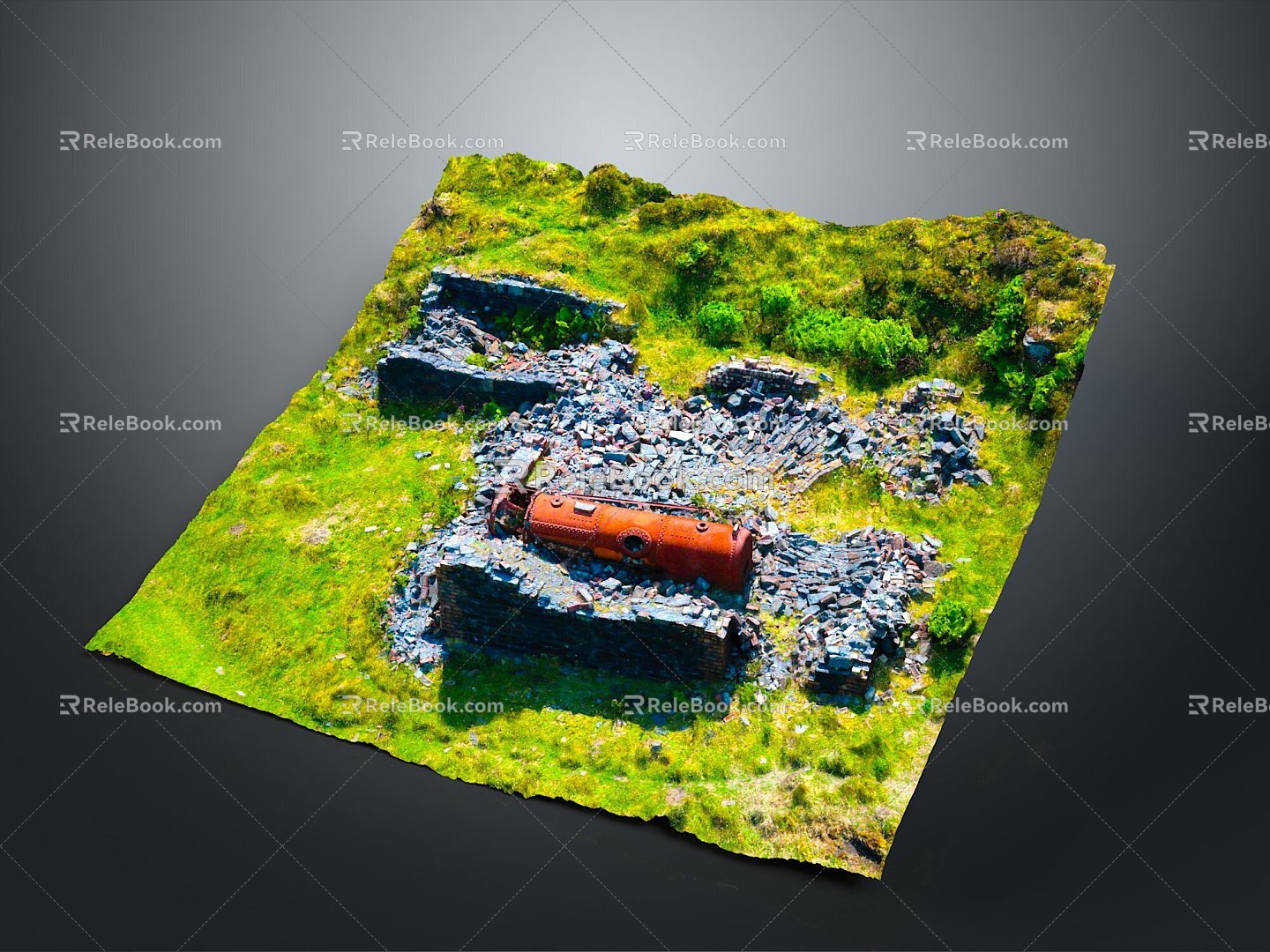 Monuments Sites Sites Sites Ruins Castle Fortress Ancient Castle Ancient Ruins Realistic 3d model