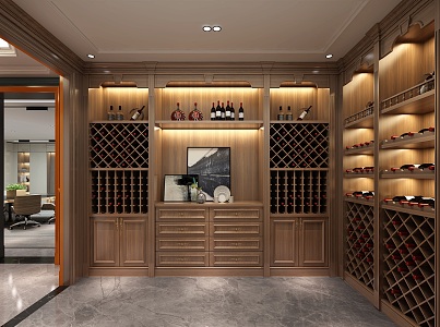 American Wine Cellar 3d model