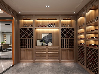 American Wine Cellar 3d model