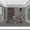 Modern Wine Cabinet Design With Glass Doors And Storage Shelves For Home Interior
