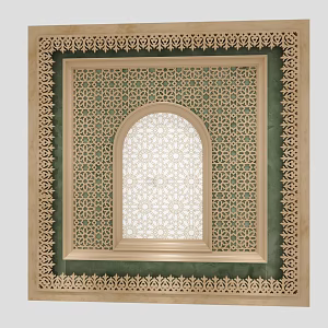 Southeast Asian Arab National Style Construction Carved 3d model