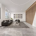 Modern Front Reception Desk With Marble Countertop Wooden Wall Company Logo Elegant Office Interior
