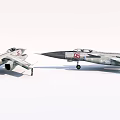 Two Detailed Fighter Jet Models With Number 95 On White Background