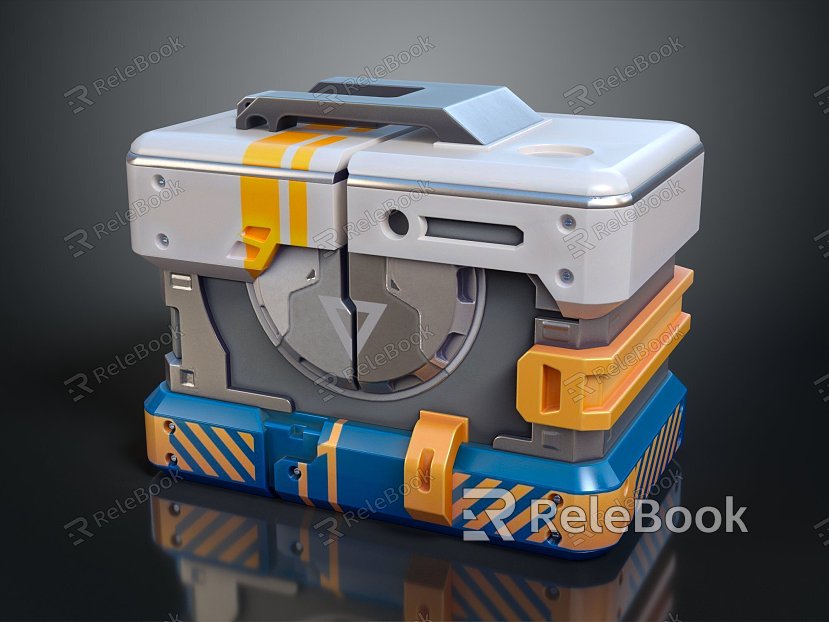 Modern Science Fiction Box Science Fiction Box Military Box Password Box model