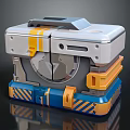 Modern Science Fiction Box Science Fiction Box Military Box Password Box 3d model
