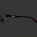 Modern Black Sports Sunglasses With Red Temple Accents And Dark UV Protection Lenses For Outdoor Use