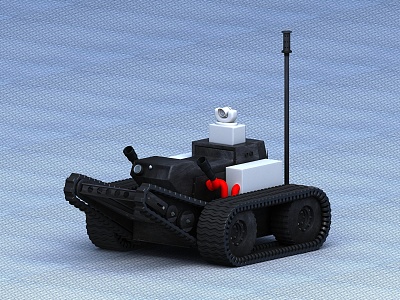 Modern fire fighting robot model