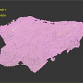 Scenic Natural Landscape Model With Hilly Terrain And Lush Green Vegetation