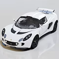 White Sleek Sports Car With Aerodynamic Design Black Accents And Rear Spoiler