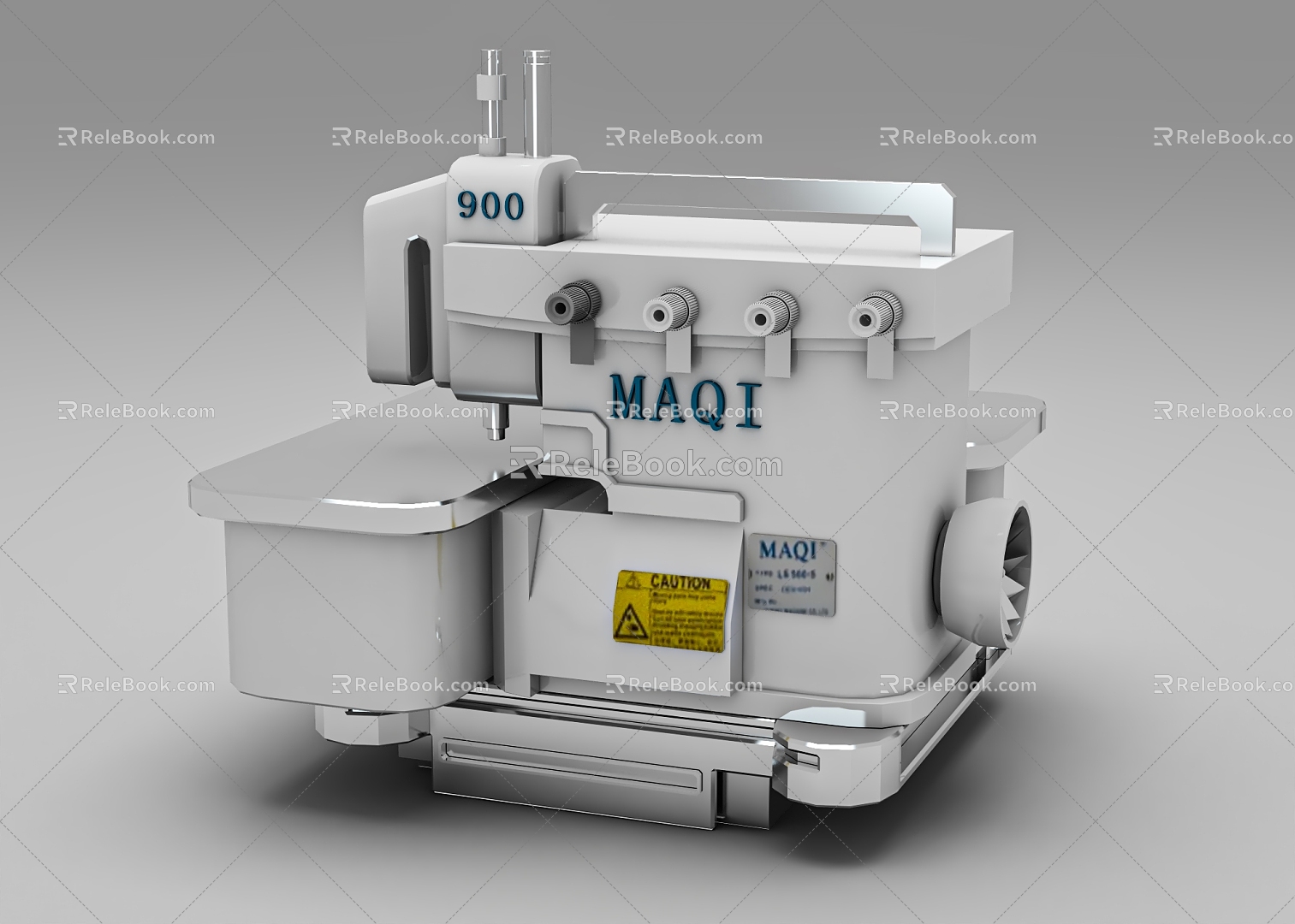 overlock sewing machine 3d model