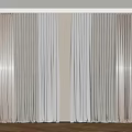 Modern Beige Curtains With Soft Flowing Fabric For Elegant Home Interior