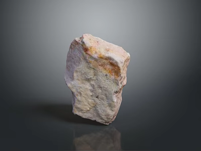 Natural Stone Wood Decorative Piece With Rustic Texture And Organic Design 3d model