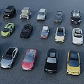 Various Types Of Cars With Different Colors And Styles Including Sedans SUVs And Sports Cars