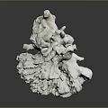 White Branching Coral As Aquatic Animal Habitat With Delicate Structure And Marine Setting
