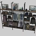 Neatly Organized Closet With Hanging Folded Clothes Bags Shoes And Decorative Items