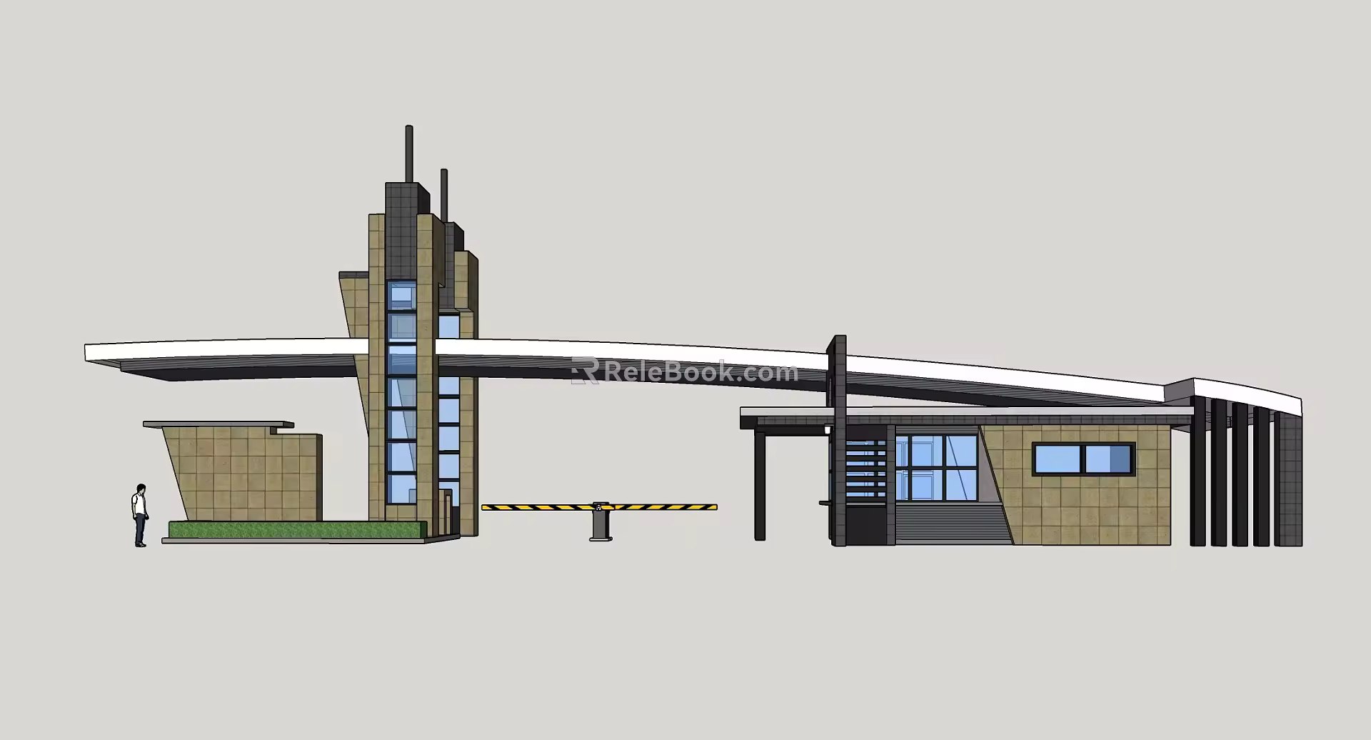 Modern Gate 3d model