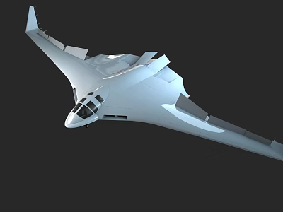 Modern Stealth Fighter Jet With Sleek Silver Body And Aerodynamic Wing Design 3d model