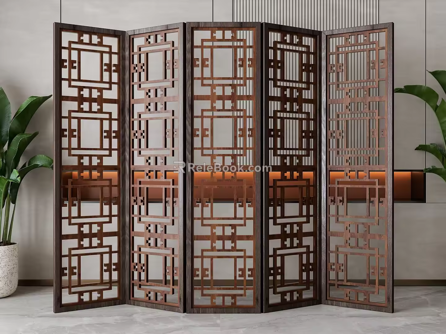 Screen partition 3d model