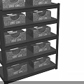 Heavy Duty Multi Layer Metal Shelving Unit With 280 Lbs Load Capacity Per Layer