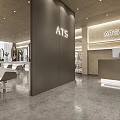 Modern Hair Salon Interior With White Styling Chairs Marble Countertops And Large Mirrors