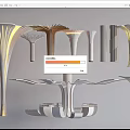 Modern decorative column Special-shaped column Modeling column 3d model