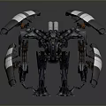 Mechanical Sci Fi Creature Design Featuring Multi Limbed Structure And Futuristic Details 3d model