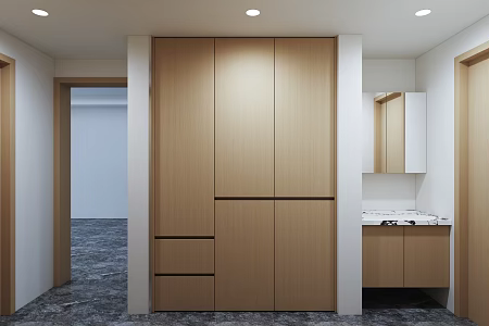 modern aisle cabinet 3d model