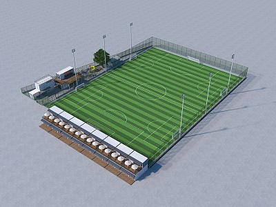 modern football stadium 3d model