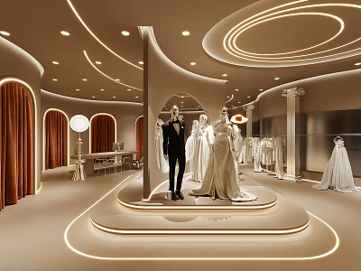 Bridal Shop Clothing Store Photography Store 3d model
