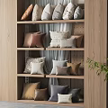 Modern pillow combination 3d model