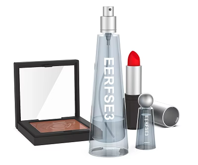 Modern Cosmetics Perfume Lipstick 3d model Modern Cosmetics Perfume Lipstick 3d model