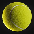High Quality Yellow Tennis Ball with Fuzzy Texture for Sports Training and Matches